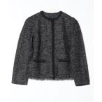 「DOLCE&GABBANA」 ツイードジャケット 36 ブラック レディース