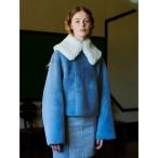 ショッピングファーファ 「FURFUR」 ノーカラーコート FREE ブルー レディース