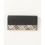ショッピングBURBERRY 「BURBERRY」 チェック柄財布 - ベージュ レディース