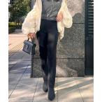 パンツ 裏起毛ストレッチスリムパンツ レディース