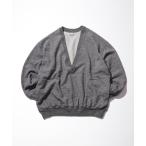 トレーナー スウェット CAHLUMN/カウラム Merino Wool＋Cotton Loop Back V-neck Sweatshirt/メリノ
