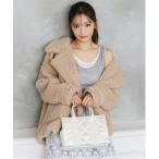 ハンドバッグ ロゴテープリボン　ハンドバッグ