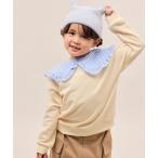 トレーナー 「KIDS/キッズ」ギンガムチェック付け襟裏毛トップス キッズ 子供服 女の子