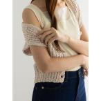 タンクトップ ノースリーブ シアー切替タンクトップ レディース