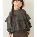 ショッピングKIDS tシャツ 「WEB限定」「KIDS」ピグメント加工フリルスウェット キッズ 子供服 女の子