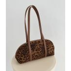 ハンドバッグ スエードヒョウ柄BAG