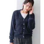ショッピングDays カーディガン シャギーニットVネックカーディガン「大きいサイズ有」 レディース