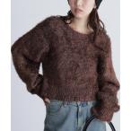 ショッピングラメ ニット セーター ラメフェザープルオーバーニット レディース