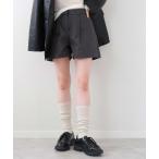 パンツ ツイルショートパンツ / シンプル カジュアル ベーシック 韓国 レディース