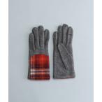 手袋 タータンチェックジャージグローブ レディース メンズ
