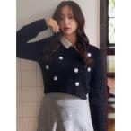 ニット セーター シャツドッキングニットトップス レディース
