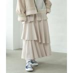 スカート ティアードマキシスカート/AND YUA ANY/598237 キッズ 子供服 女の子