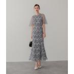 ドレス 「LEJA」チュールスリーブスパンコールマーメイドワンピースドレス美脚効果結婚式 パーティードレス 成人式 二次会 同窓会 お呼ばれ オケージ