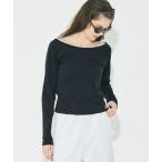 tシャツ スムースラグランオフショルダートップス レディース