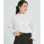 ブラウス シャツ スタンドフリルブラウス レディース