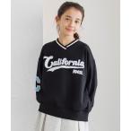 ショッピングワッペン トレーナー  キッズ ワッペンスウェットトップス キッズ 子供服 女の子