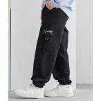 パンツ キッズ 刺繍スウェットカーゴパンツ キッズ 子供服 女の子