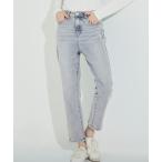 パンツ ムーヴデニムテーパードパンツ レディース