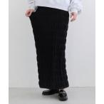 ショッピングスカート スカート シャーリングニットスカート