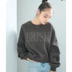 トレーナー スウェット ヘビーウェイト裏起毛ビンテージ加工ロゴスウェット レディース