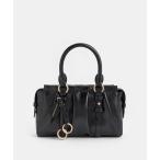 ショッピングチョコ トートバッグ Britton ブリットン ルーシュドトップハンドルトートバッグ レディース