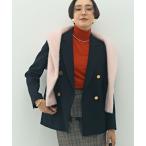 ジャケット テーラードジャケット ウォッシャブルウール調ダブルジャケット レディース