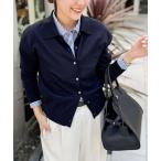 ショッピングボレロ カーディガン 「手洗い可能」16Gマレー襟付きカーディガン レディース