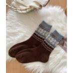  носки [ ammy. / Amy точка ] гарантия . шерсть nordic рисунок носки женский 