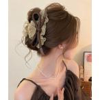 ヘアクリップ リボンヘアクリップ大きめ バンスクリップ