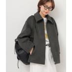 コート アウター スーパーファインビーバージップショート レディース