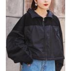 ショッピングダウンコート ダウンコート ダウンジャケット 「etsinta」リバーシブル中綿ショートモンスタージャケット レディース