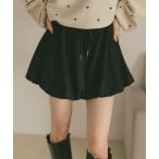 パンツ バルーンスエードショートパンツ レディース