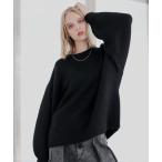 セーター ニット バルーンスリーブメランジ/チェックニット メンズ レディース