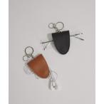 キーホルダー フェイクレザーメガネホルダー　キーホルダー