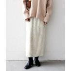 スカート SHIPS any: スパンコール ジャカード Iライン イージー スカート