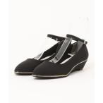 ショッピングウェッジソール パンプス アンクスストラップウェッジソールパンプス 25004