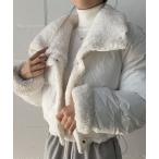 コート アウター 2WAYで楽しめる！リバーシブルボアジャケット レディース