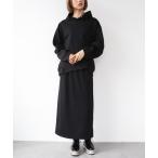 スカート ランタンスリーブフーディ―タイトスカート