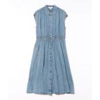 ワンピース デニム ミディ ドレス