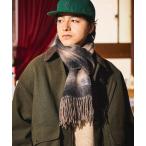 マフラー ダブルフェイスウールマフラー メンズ