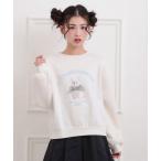 ショッピングリボン トレーナー  ベロアリボンネコフォトトレーナー キッズ 子供服 女の子