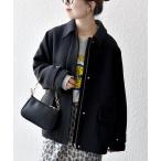コート アウター SHIPS any: メルトン ジップ フィールド コート レディース