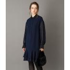 ワンピース 「otonaMUSE 11月号掲載」ダブルクロスボリュームスリーブミニワンピース