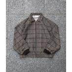 ブルゾン アウター ATELANE / ツイードチェックボンバージャケット メンズ レディース