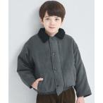 ショッピングコーデュロイ ミリタリージャケット モッズコート 「洗える」「軽い」「あたたかい」ユニセックス 襟コーデュロイ ハンティングジャケット キッズ 子供服 男の子 女の