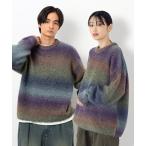 セーター ニット グラデーションブークレプルオーバー メンズ レディース