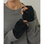  перчатки мех вязаный перчатки женский 