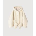 ムートンコート ボアコート Fluffy Fur Coat With Gloves レディース