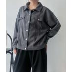 ショッピングスウェード ブルゾン アウタースウェード ダブルポケットゆるりジャケット レディース