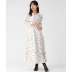 ショッピングドゥ ワンピース 2025秋冬新作 ヴィンテージフラワープリントワンピース